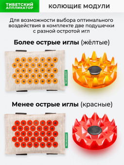 Аппликатор Кузнецова. Массажер медицинский "Тибетский аппликатор магнитный" пояс с двумя сменными мягкими подушечками XL