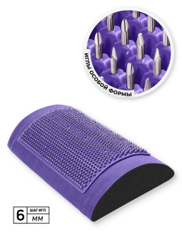 Массажер медицинский Аппликатор Кузнецова металло-магнитный валик, черничный